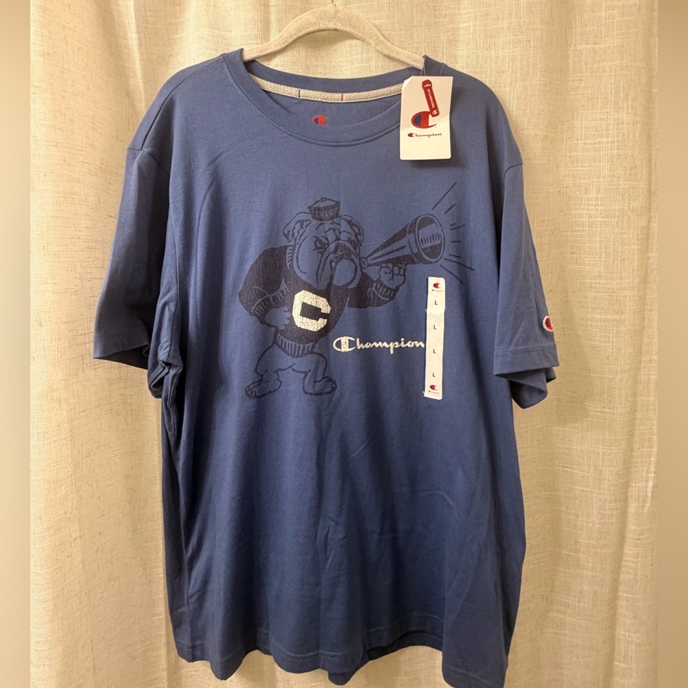 Champion Navy Graphic Tee NWT